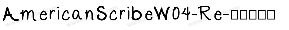 AmericanScribeW04-Re字体转换