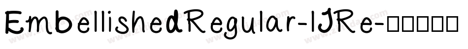 EmbellishedRegular-lJRe字体转换