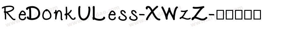 ReDonkULess-XWzZ字体转换