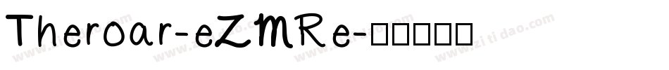 Theroar-eZMRe字体转换
