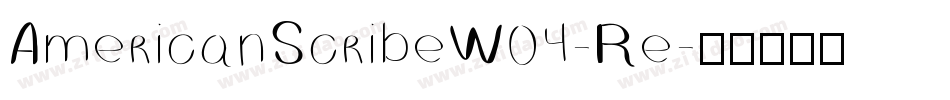 AmericanScribeW04-Re字体转换