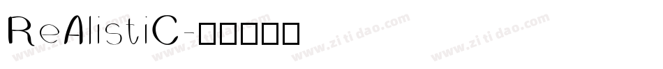 ReAlistiC字体转换