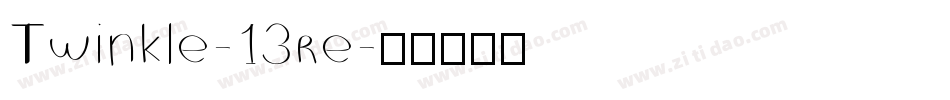 Twinkle-13re字体转换