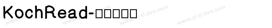 KochRead字体转换
