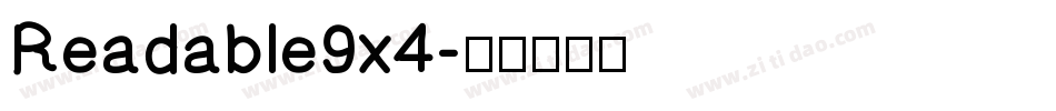 Readable9x4字体转换