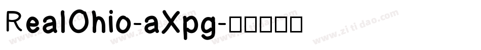 RealOhio-aXpg字体转换