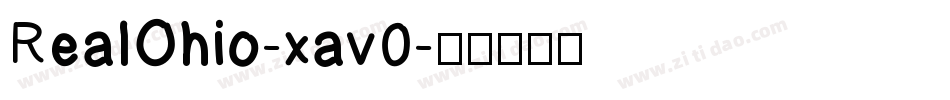 RealOhio-xav0字体转换