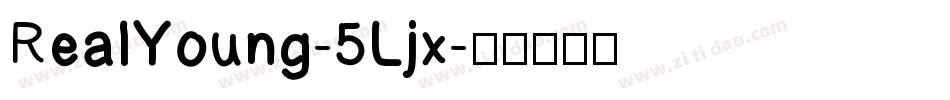 RealYoung-5Ljx字体转换