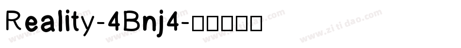 Reality-4Bnj4字体转换