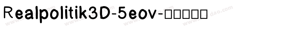 Realpolitik3D-5eov字体转换