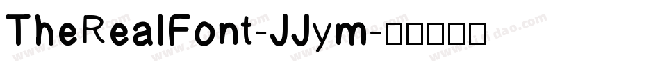 TheRealFont-JJym字体转换
