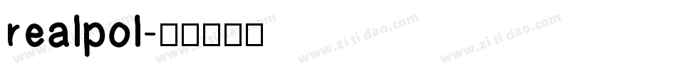 realpol字体转换