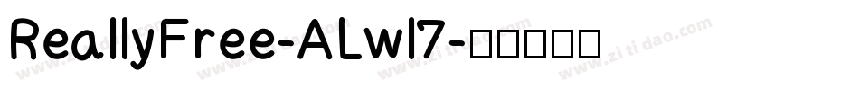 ReallyFree-ALwl7字体转换