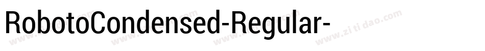 RobotoCondensed-Regular字体转换