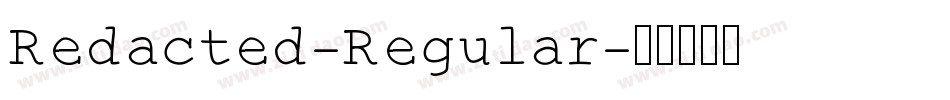 Redacted-Regular字体转换