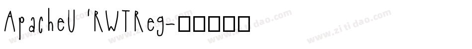 ApacheURWTReg字体转换