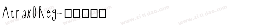 AtraxDReg字体转换