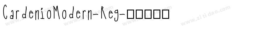 CardenioModern-Reg字体转换