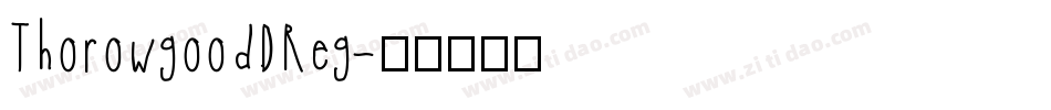 ThorowgoodDReg字体转换