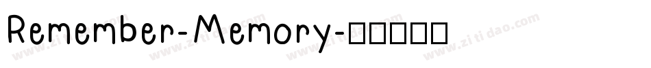 Remember-Memory字体转换