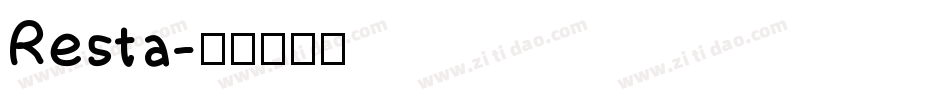 Resta字体转换