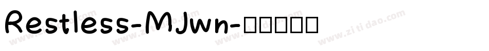 Restless-MJwn字体转换