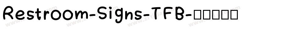 Restroom-Signs-TFB字体转换