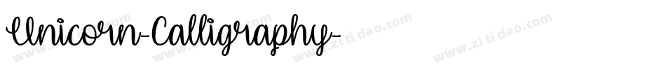 Unicorn-Calligraphy字体转换