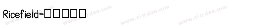 Ricefield字体转换