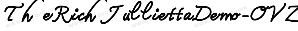 TheRichJulliettaDemo-OVZEd字体转换