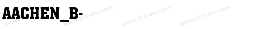 AACHEN_B字体转换
