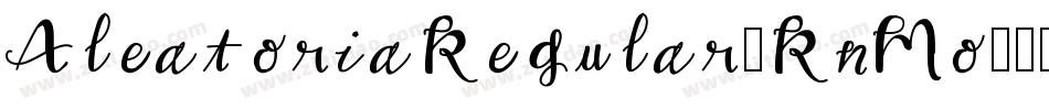 AleatoriaRegular-RnMo字体转换