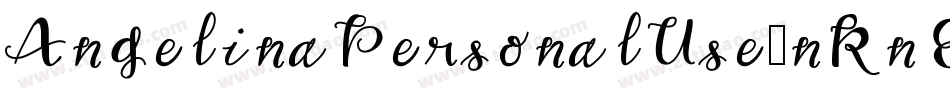 AngelinaPersonalUse-nRnEg字体转换