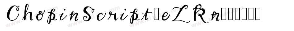 ChopinScript-eZRn字体转换