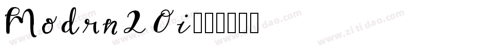 Modrn20i字体转换
