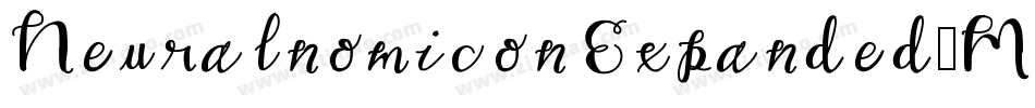 NeuralnomiconExpanded-MKRn字体转换