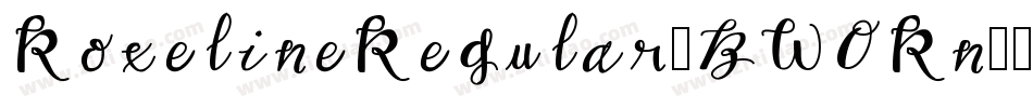 RoxelineRegular-BW0Rn字体转换 RoxelineRegular-BW0Rn字体转换