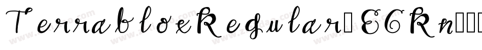 TerrabloxRegular-E6Rn字体转换