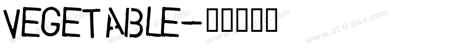 VEGETABLE字体转换