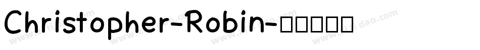Christopher-Robin字体转换