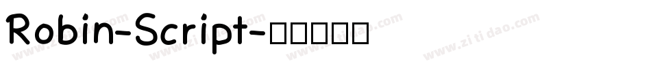 Robin-Script字体转换
