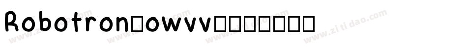 Robotron-owvvA字体转换