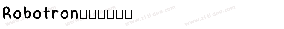 Robotron字体转换