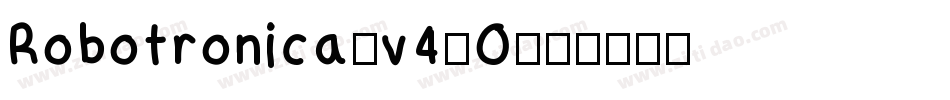 Robotronica-v4AO字体转换