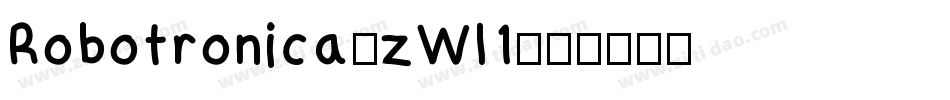 Robotronica-zWl1字体转换