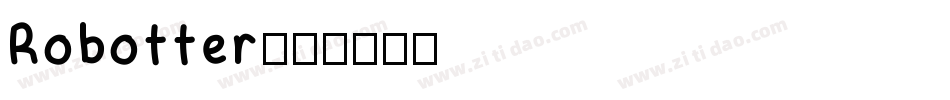 Robotter字体转换