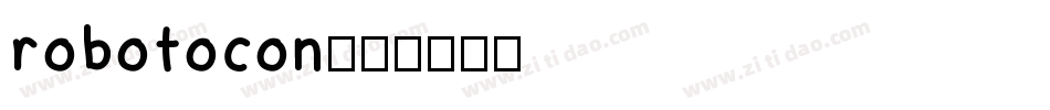 robotocon字体转换