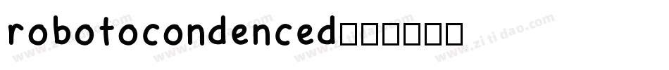 robotocondenced字体转换
