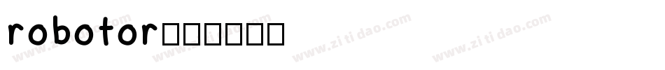 robotor字体转换