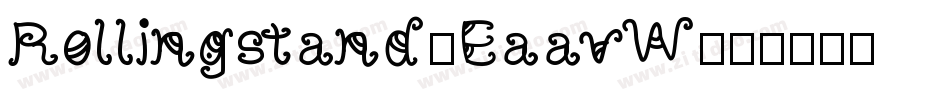 Rollingstand-EaavW字体转换